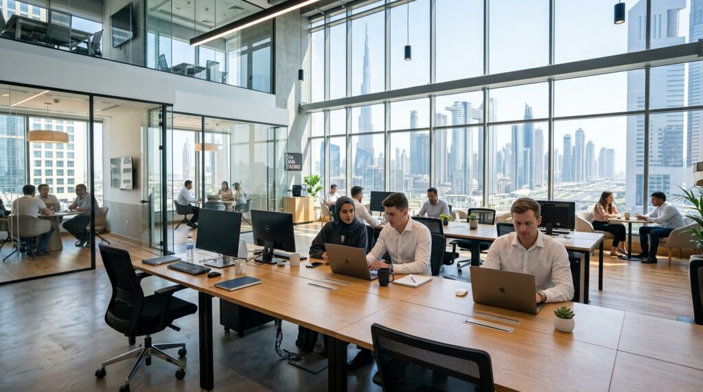 cheapest free zone setup in Dubai modern office