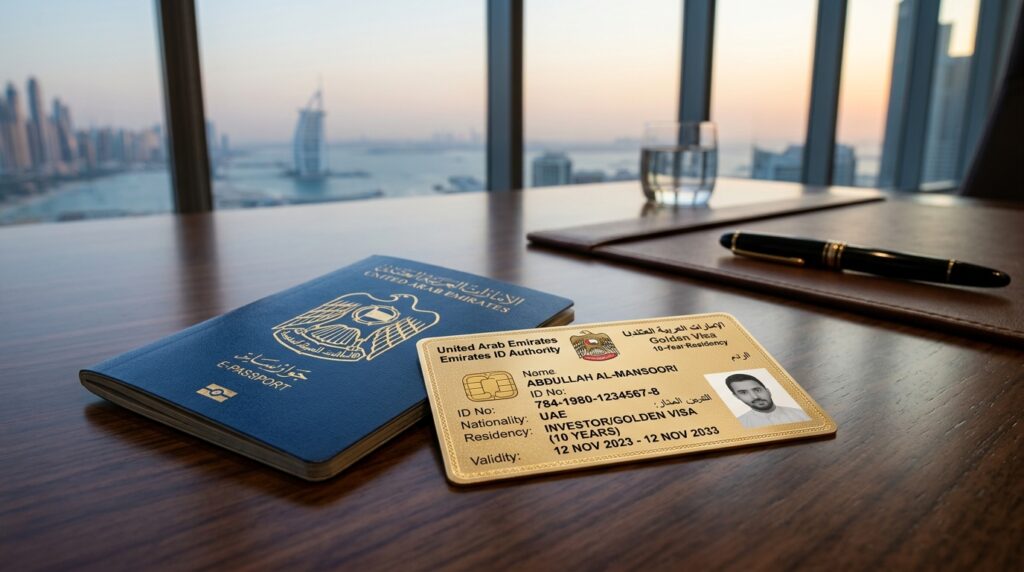 Dubai investor visa Emirates ID and passport